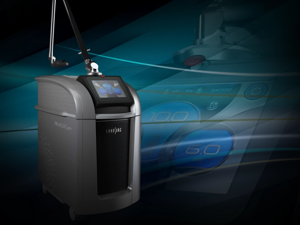 یک دستگاه لیزر کیوسوییچ با کارکرد حذف تتو
